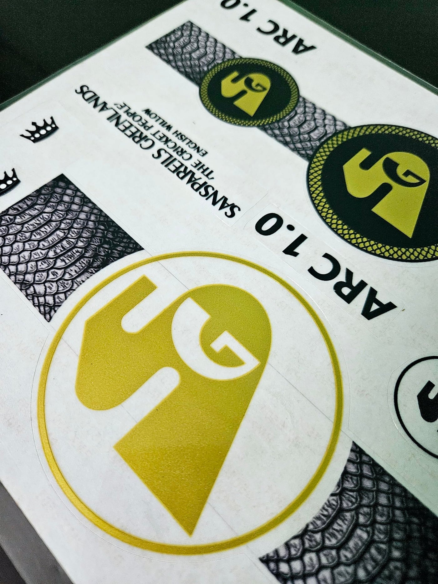 AYN Cricket Bat Sticker 4D Digital Embossed English Willow Fiber Tape Sports Accessories Protection, STII Black