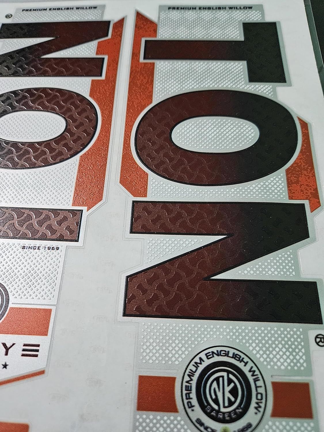 AYN Cricket Bat Sticker 4D Digital Embossed English Willow Fiber Tape Sports Accessories Protection, GTSY Red