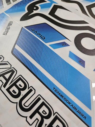 AYN Cricket Bat Sticker 4D Digital Embossed English Willow Fiber Tape Sports Accessories Protection, RPDD Blue