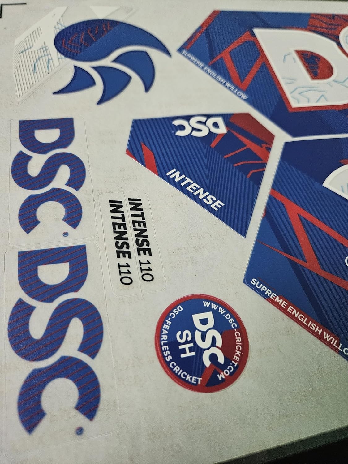 AYN Cricket Bat Sticker 4D Digital Embossed English Willow Fiber Tape Sports Accessories Protection, ITS Blue