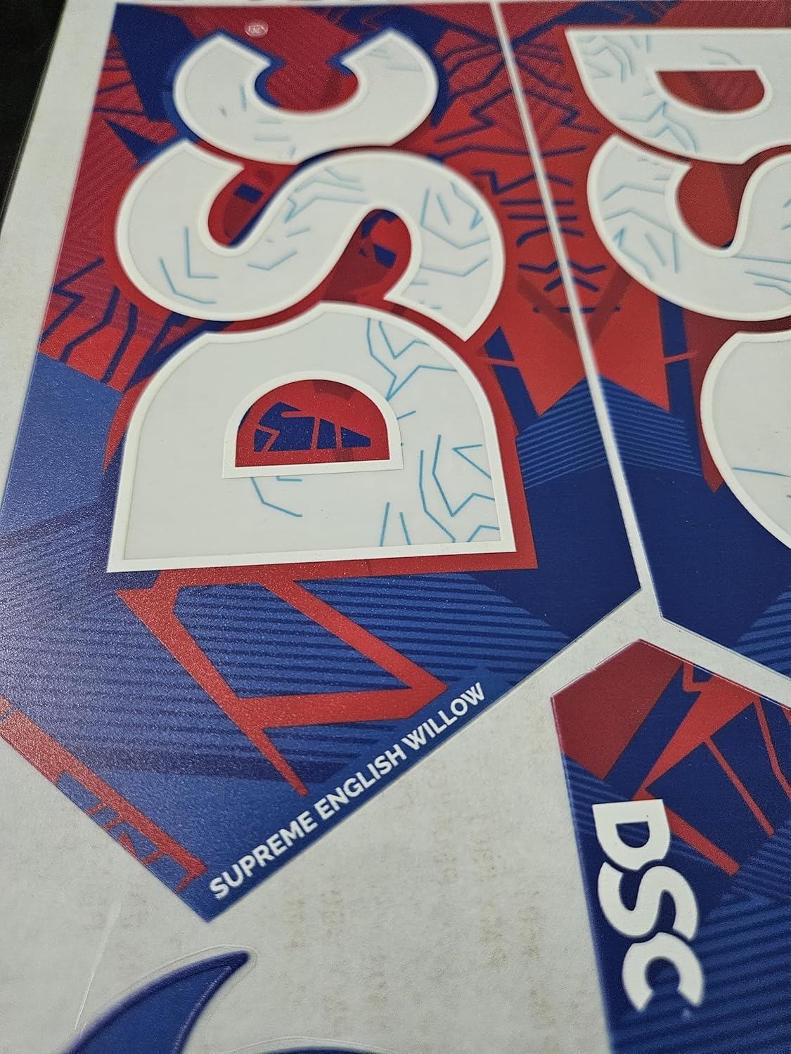 AYN Cricket Bat Sticker 4D Digital Embossed English Willow Fiber Tape Sports Accessories Protection, ITS Blue