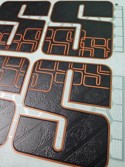 AYN Cricket Bat Sticker 4D Digital Embossed English Willow Fiber Tape Sports Accessories Protection, MASTER Black