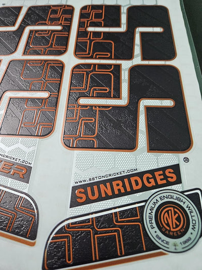 AYN Cricket Bat Sticker 4D Digital Embossed English Willow Fiber Tape Sports Accessories Protection, MASTER Black