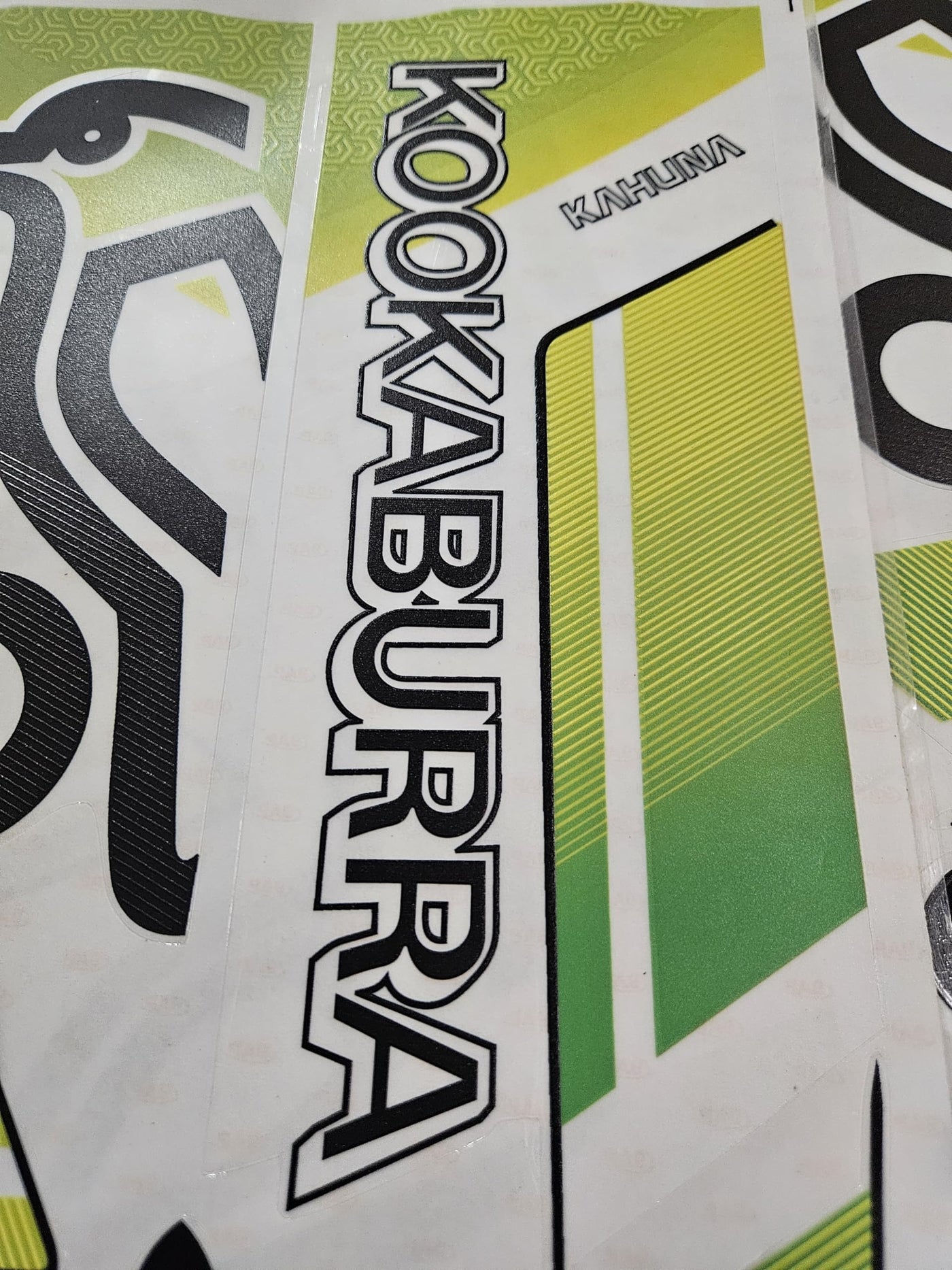 AYN Cricket Bat Sticker 4D Digital Embossed English Willow Fiber Tape Sports Accessories Protection, KHNN Green