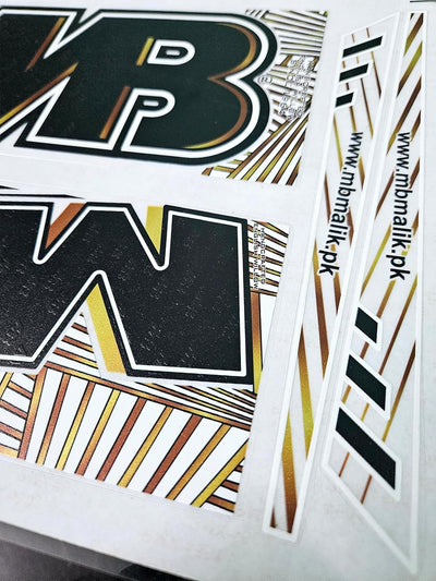 AYN Cricket Bat Sticker 4D Digital Embossed English Willow Fiber Tape Sports Accessories Protection, UMZ Black