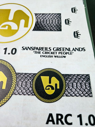 AYN Cricket Bat Sticker 4D Digital Embossed English Willow Fiber Tape Sports Accessories Protection, STII Black