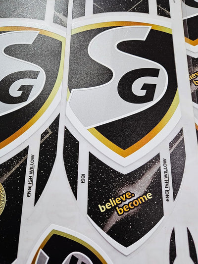 AYN Cricket Bat Sticker 4D Digital Embossed English Willow Fiber Tape Sports Accessories Protection, Hardik Pandya | Black