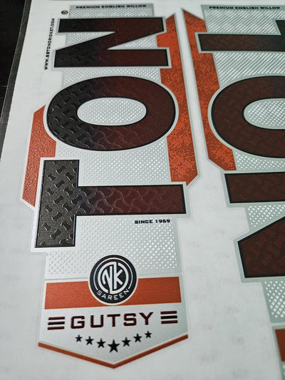 AYN Cricket Bat Sticker 4D Digital Embossed English Willow Fiber Tape Sports Accessories Protection, GTSY Red