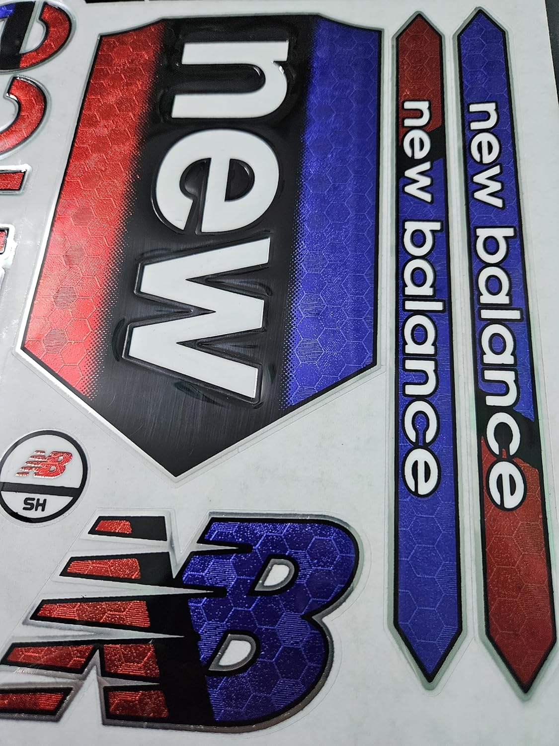 AYN Cricket Bat Sticker 3D Embossed English Willow Fiber Tape Sports Accessories Protection, TCDC Red