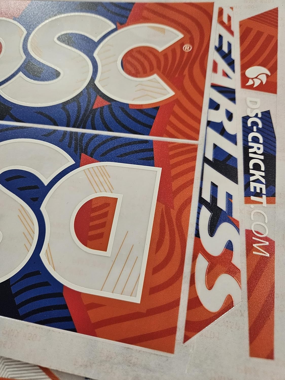 AYN Cricket Bat Sticker 4D Digital Embossed English Willow Fiber Tape Sports Accessories Protection, Krunch Orange