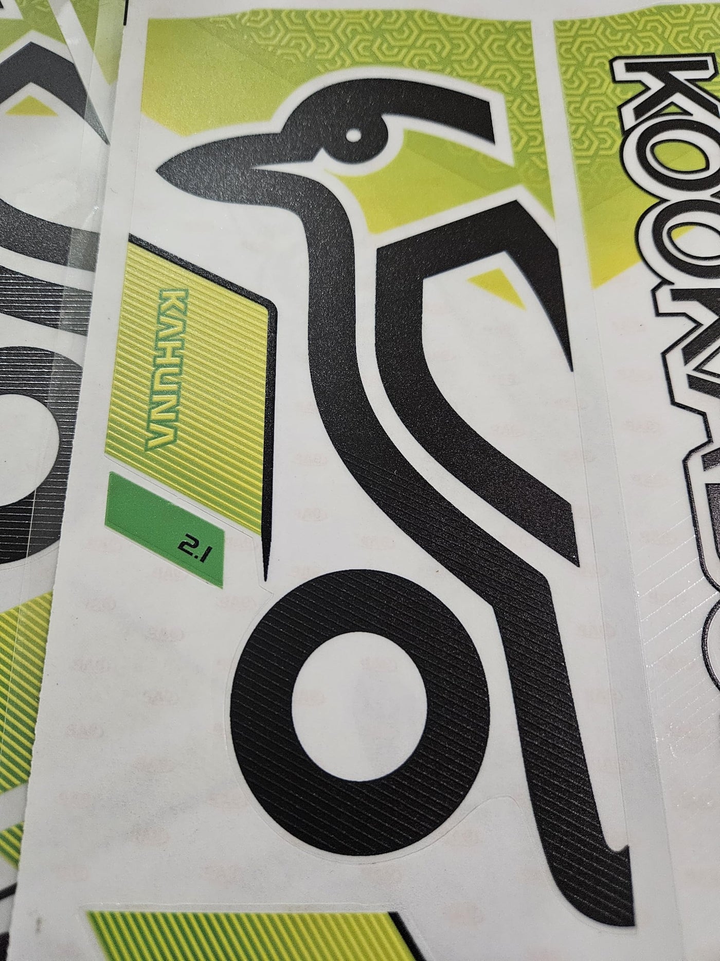 AYN Cricket Bat Sticker 4D Digital Embossed English Willow Fiber Tape Sports Accessories Protection, KHNN Green