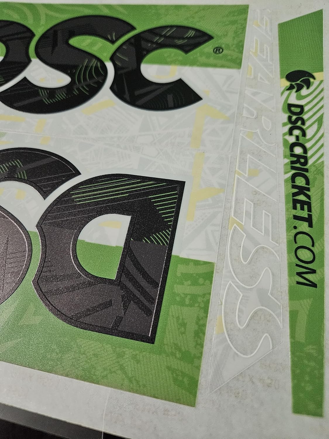 AYN Cricket Bat Sticker 4D Digital Embossed English Willow Fiber Tape Sports Accessories Protection, STPI Green