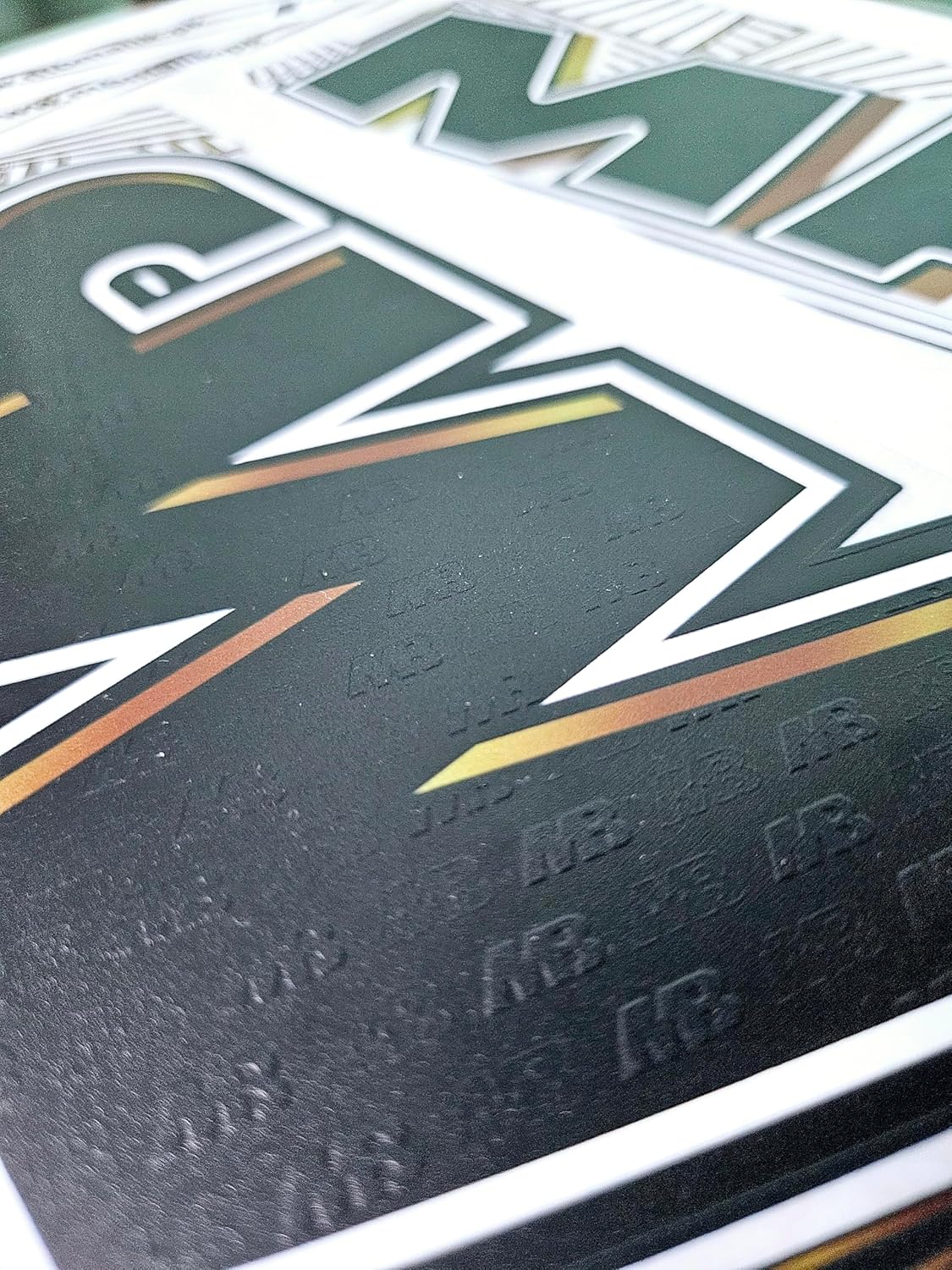 AYN Cricket Bat Sticker 4D Digital Embossed English Willow Fiber Tape Sports Accessories Protection, UMZ Black