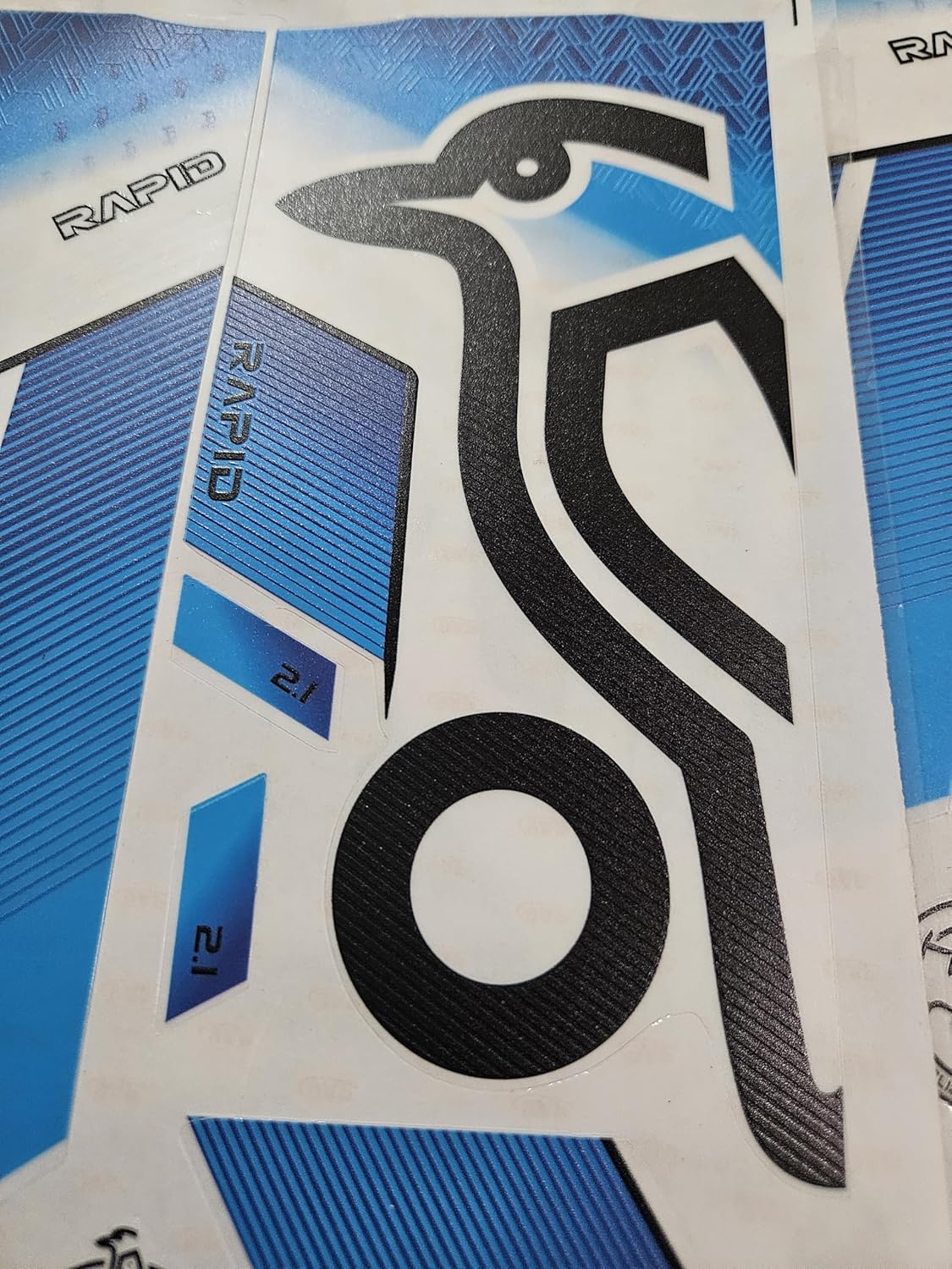 AYN Cricket Bat Sticker 4D Digital Embossed English Willow Fiber Tape Sports Accessories Protection, RPDD Blue