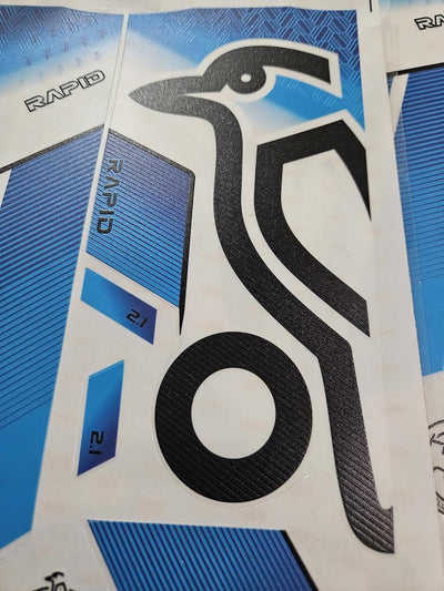 AYN Cricket Bat Sticker 4D Digital Embossed English Willow Fiber Tape Sports Accessories Protection, RPDD Blue