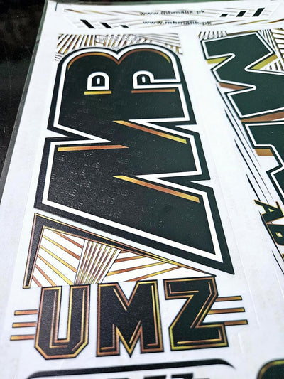 AYN Cricket Bat Sticker 4D Digital Embossed English Willow Fiber Tape Sports Accessories Protection, UMZ Black