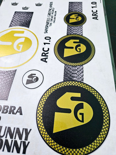 AYN Cricket Bat Sticker 4D Digital Embossed English Willow Fiber Tape Sports Accessories Protection, STII Black