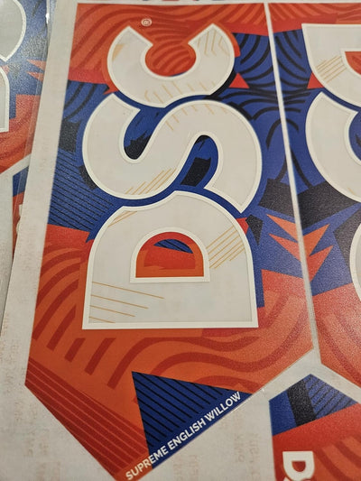 AYN Cricket Bat Sticker 4D Digital Embossed English Willow Fiber Tape Sports Accessories Protection, Krunch Orange