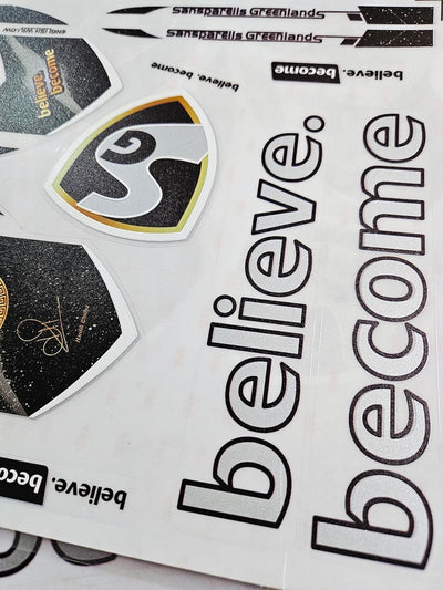 AYN Cricket Bat Sticker 4D Digital Embossed English Willow Fiber Tape Sports Accessories Protection, Hardik Pandya | Black