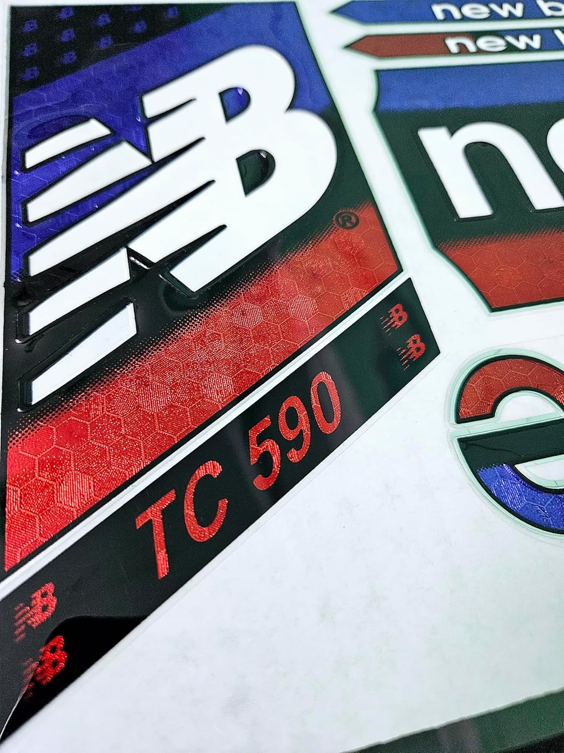 AYN Cricket Bat Sticker 3D Embossed English Willow Fiber Tape Sports Accessories Protection, TCDC Red