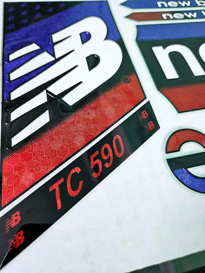 AYN Cricket Bat Sticker 3D Embossed English Willow Fiber Tape Sports Accessories Protection, TCDC Red