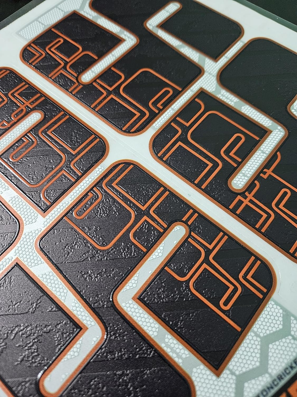 AYN Cricket Bat Sticker 4D Digital Embossed English Willow Fiber Tape Sports Accessories Protection, MASTER Black